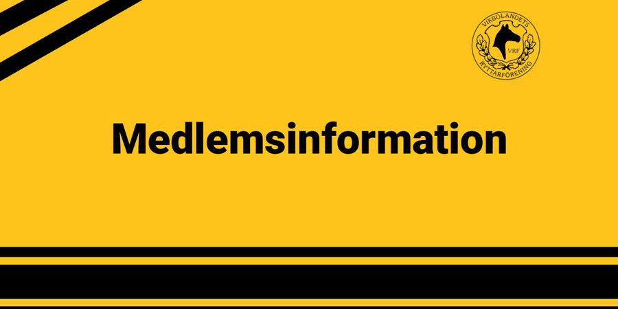 Medlemsinformation medlemsinformation